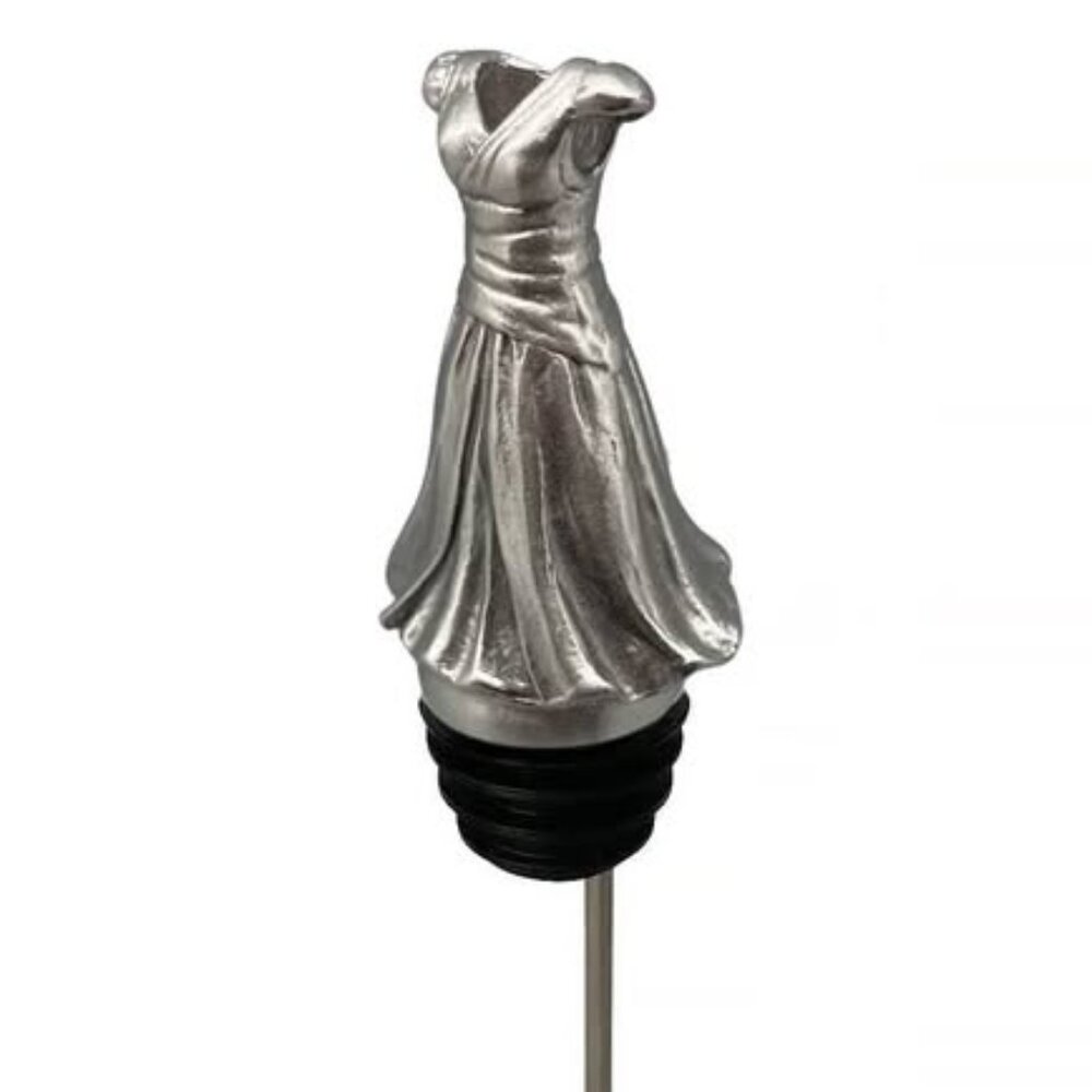 BRAND NEW IN BOX MENAGERIE All Stainless Steel Evening Gown Pourer~Aerator